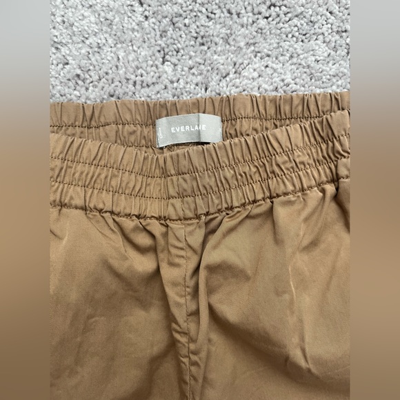 Everlane Cotton Relaxed Casual Cropped Pants, tan size 8 - Picture 2 of 9